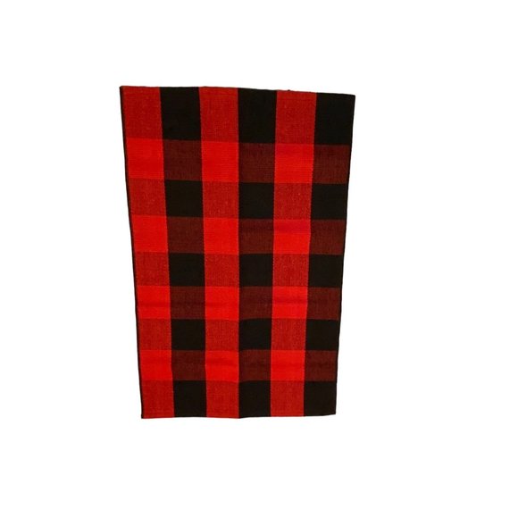 Accents Buffalo Check Red And Black Throw Rug Area Rug 236x 354